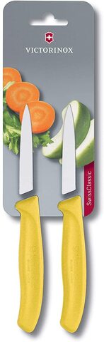 Набор ножей кухонных Victorinox Swiss Classic (6.7606.L118B) компл.:2шт желтый блистер
