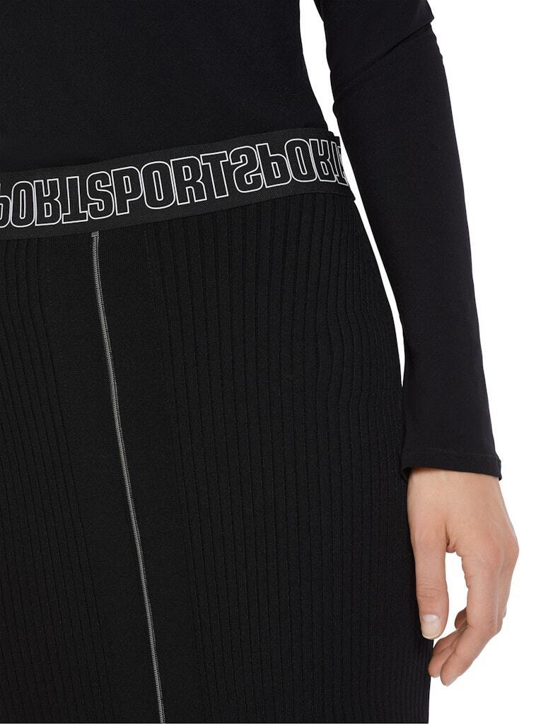 Marc Cain Sports Юбка трикотажная на молнии с контрастными деталями. Эко-линейка ReThink Together