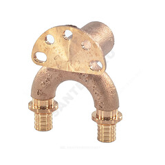 Водорозетка для PE-X труб аксиальная бронза Дн 16х1/2" ВР L=59мм длинная RAUTITAN RX+ Rehau 14562701001