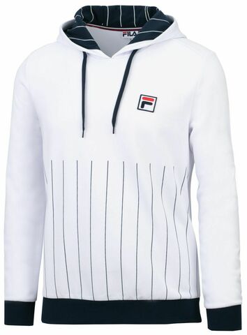 Куртка теннисная Fila Hoody Misha - white/peacoat blue stripes