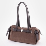 Сумка Саломея 2032 эко-замша шоколад