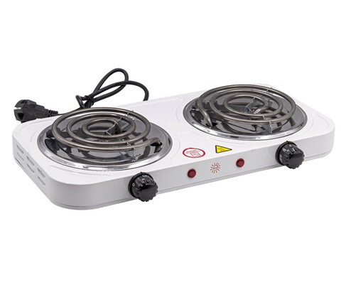 95-2-604 Плита электрическая настольная 2-х конфорочная, спираль, 2000Вт Very