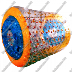 Роллер-аттракцион «Оранжево-синий», ПВХ, трёхместный, 2,4×2,2×2,2 м