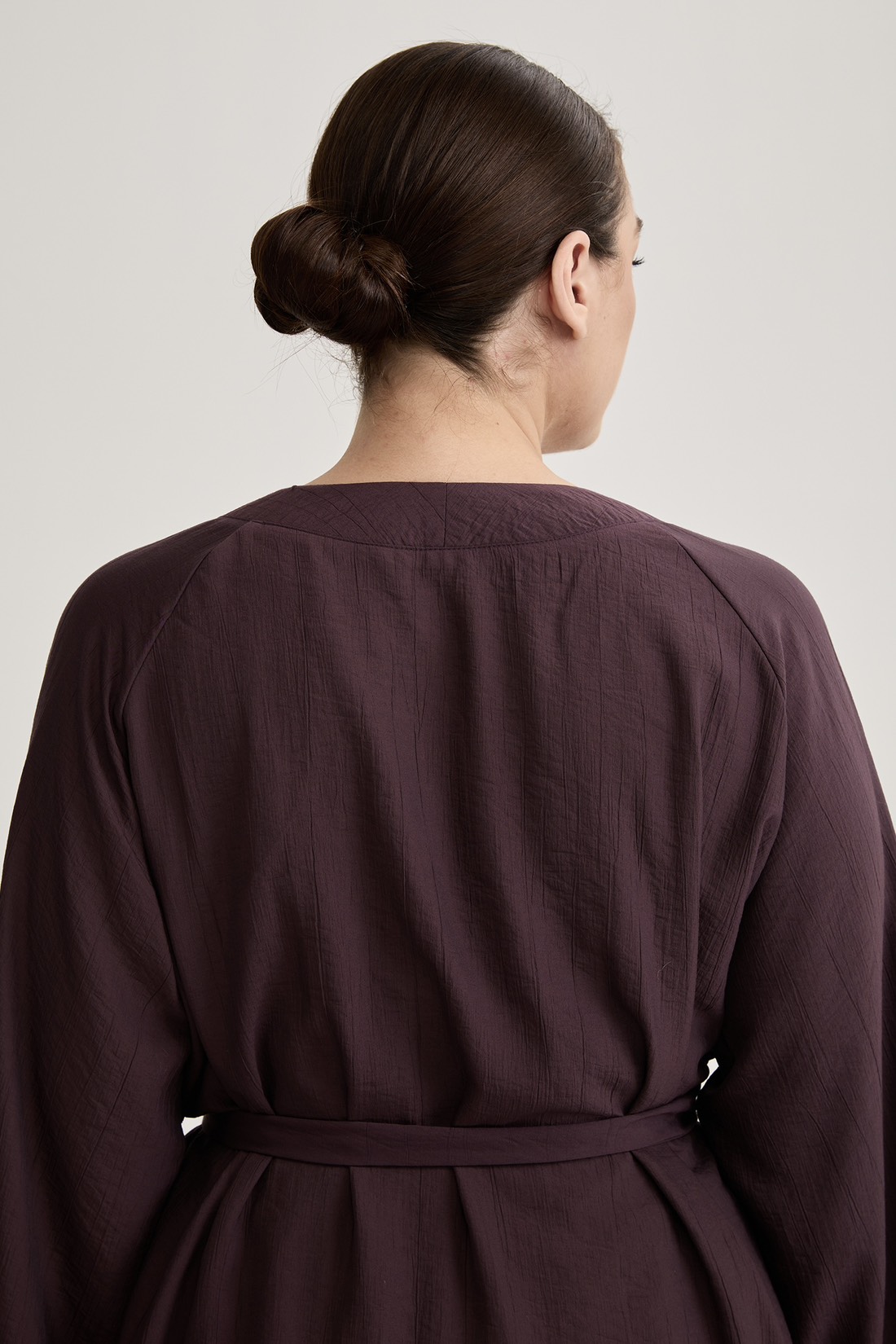 Кимоно из жатой вискозы, трюфель