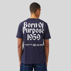 Футболка Alpha Industries Born Of Purpose Tee Replica Blue (Синий)