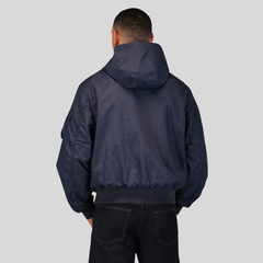 Бомбер Alpha Industries Logo L-2B Hooded Hunter Replica Blue (Синий)