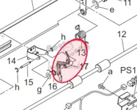 Датчик Konica Minolta paper exit actuator для с6500 65AA53371