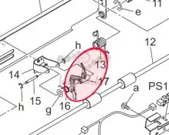 Датчик Konica Minolta paper exit actuator для с6500 65AA53371