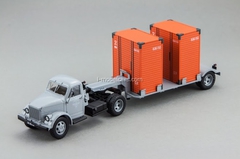 GAZ-51P green and T-213 semi gray DIP 1:43