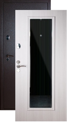 Дверь входная Falko Конструктор М-3, 2 замка, 2 мм  металл, (капучино+ясень белый)