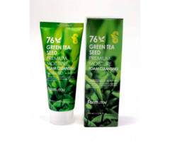 Пенка для умывания с зеленым чаем FARMSTAY Green Tea Premium Moisture Foam Cleansing 100 мл