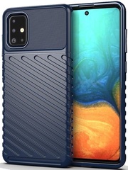 Чехол для Samsung Galaxy A71 цвет Blue (синий), серия Onyx от Caseport