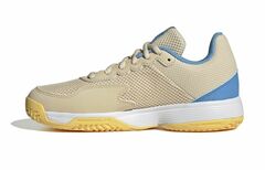 Детские теннисные кроссовки Adidas Courtflash K - beige/blue/yellow
