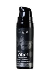 Гель для массажа ORGIE Sexy Vibe High Voltage с эффектом вибрации - 15 мл. - 