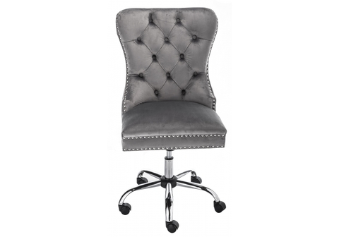 Офисное кресло для персонала и руководителя Компьютерное Vento серое 58*58*98 Хромированный металл /Серый