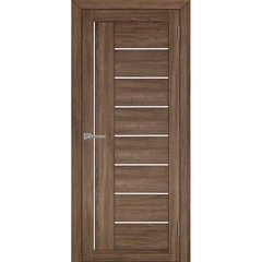 Купить Межкомнатная дверь экошпон Uberture 2110 серый велюр остеклённая