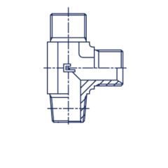 Штуцер FLC BSP 1" BSPT 1" CAST