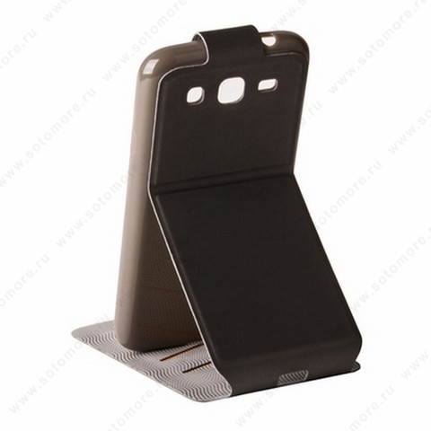 Чехол-флип Kooso Melkco для Samsung Galaxy Mega 5.8 i9150 - Kooso Koka Flip case Grey