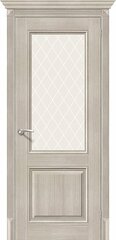 Дверь Классико-33 / Цвет Cappuccino Veralinga / Стекло White Сrystal / Двери Браво