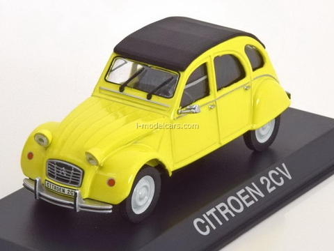 Citroen 2CV yellow-black 1:43 DeAgostini Masini de legenda #62