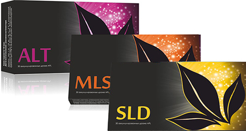 APL. Стартовый набор аккумулированных драже APLGO. ALT+MLS+SLD для суставов, общего очищения организма