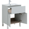 Aquanet 277548 Тумба Алвита new 60 напольная 1 ящ., 2 дв. цв. серый (277548)
