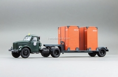 GAZ-51P green and T-213 semi gray DIP 1:43