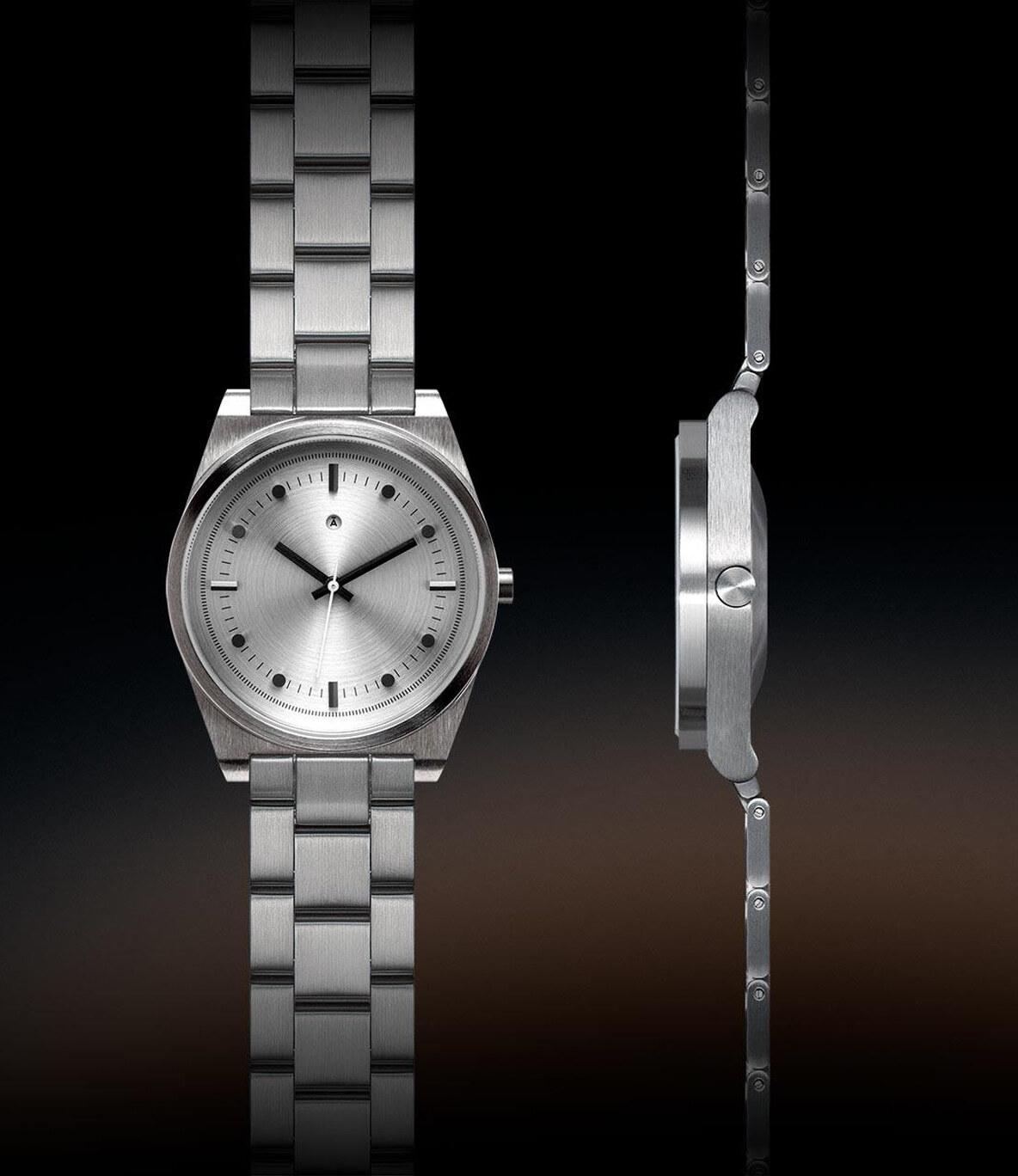 Aark Logo Silver — кварцевые часы (36 мм)