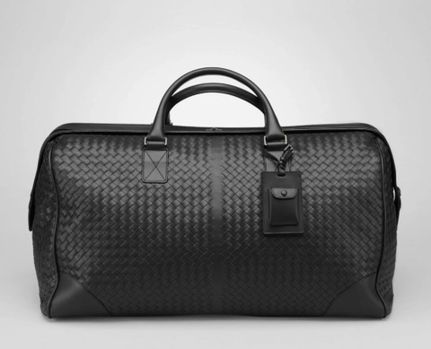 Дорожная сумка Bottega Veneta Intrecciato Medium черный