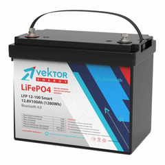 VEKTOR LFP 12,8-100 Smart BMS 100A ( LiFePO4 ) аккумулятор