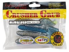 Твистеры съедобные LJ Pro Series Crusher Grub 4.5 in (114 мм), цвет T05, 4 шт