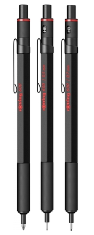 Карандаш механический Rotring 600 Matte Black, 0,5 mm  (1904443)