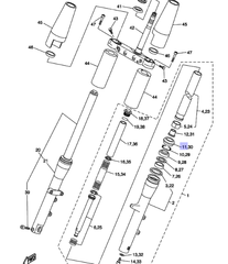 Уплотнение (пыльник) Yamaha 4EB231440000