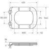 BelBagno BB5171CH-TOR/SC DUE-TOR Унитаз подвесной, безободковый, с системой смыва "Торнадо", с сиденьем soft close, BB5171CH-TOR/SC