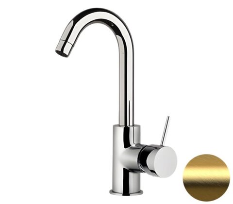 Remer X72CBG Смеситель для кухни X-style X72CBG, золото брашированное, шт