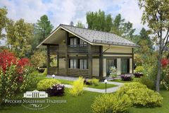 Проект двухэтажного дома "Куртуа" 150 кв.м.