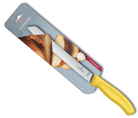 Нож Victorinox для хлеба, жёлтый (6.8636.21L8B)