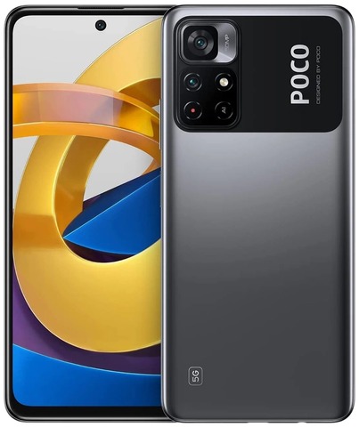 Смартфон Xiaomi Poco M4 Pro 5G 4/64 ГБ RU (Заряженный черный)