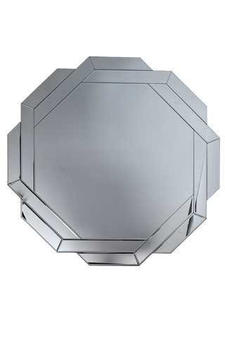 Зеркало настенное 80x80см Garda Decor с зеркальной восьмигранной рамой