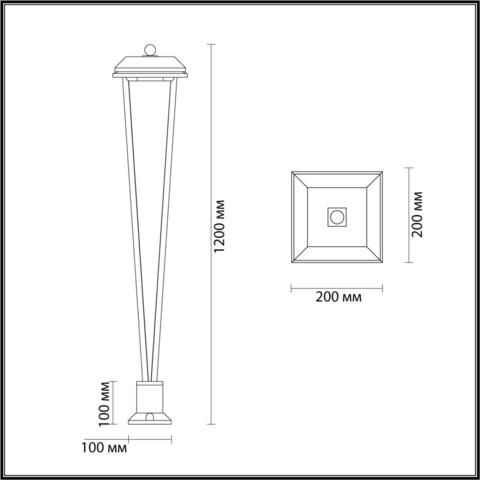 Ландшафтный светодиодный светильник Odeon Light BEARITZ 6655/12GA3