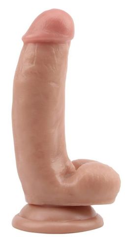 Телесный фаллоимитатор DUAL DENSITY DILDO на присоске - 17 см. - Dream Toys All Time Favorites 21751