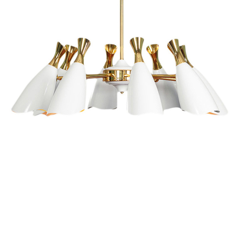 Люстра Duke Round 8 White