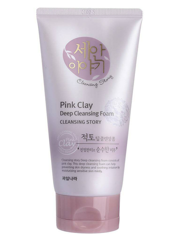 Welcos Kwailnara Cleansing Story Пенка для умывания с розовой глиной Cleansing Story Deep Cleansing Foam (Pink Clay)