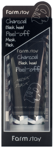 Отшелушивающая маска-пленка от чёрных точек с углем FARM STAY