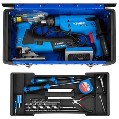 ЗУБР СПЕЦ-18, 470 x 240 x 215 мм, (18?), металлический, ящик для инструментов, Профессионал (38155-18)