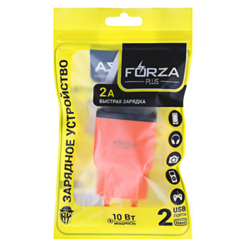 Зарядное устройство FORZA, Палитра 2USB, 2А