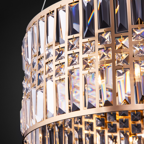 Подвесная люстра 10125/5 золото/прозрачный хрусталь Strotskis Smart (10116/5)