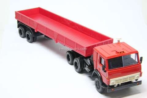 KAMAZ-5410 with semitrailer ODAZ-9370 red Elecon 1:43