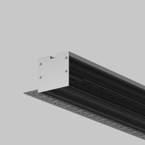 Комплект заглушек Maytoni (для профиля 72×36) 2 шт., ALM-7236T-S-EC 642083