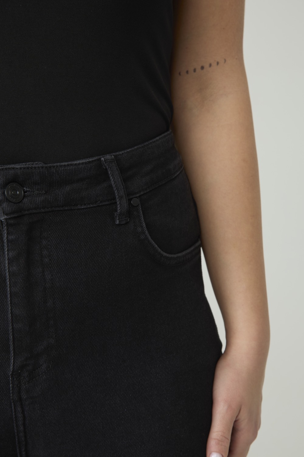 Джинсы skinny fit, черный